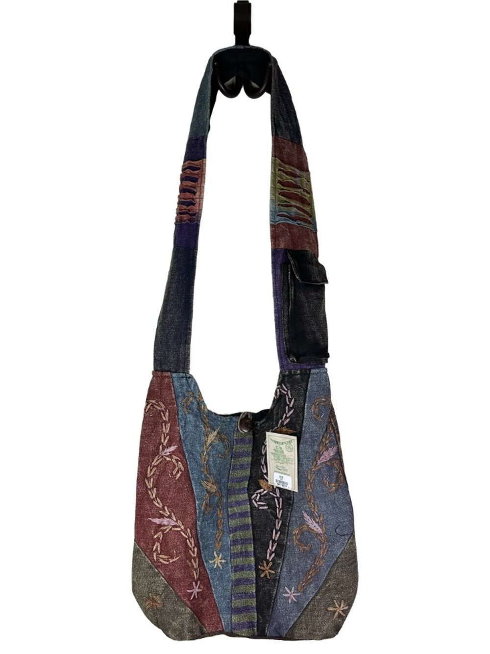 NWT Boho Patchwork Monk Bag Nepal